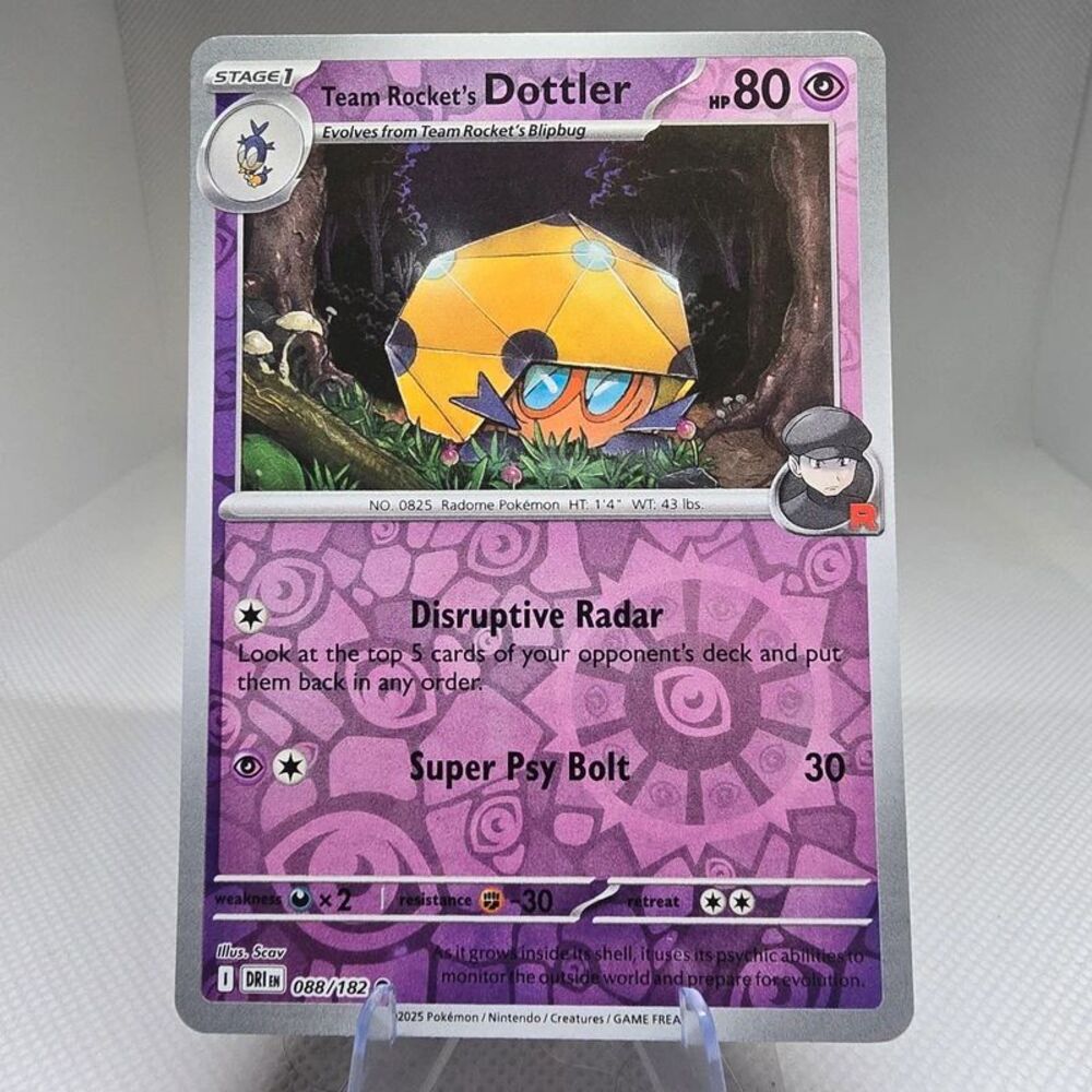 Team rocket's dottler reverse 88 pokemon destined rivals